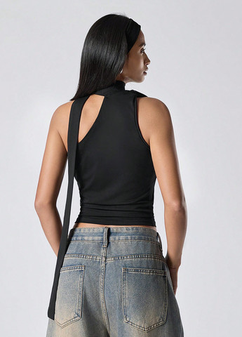 Чорна блуза SHEIN