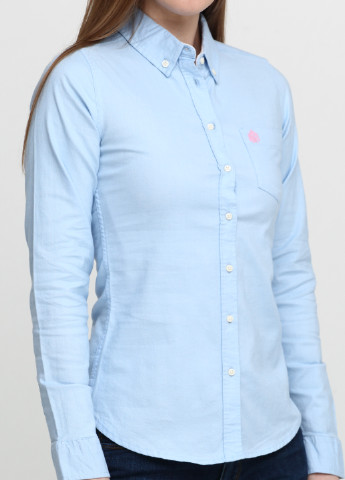 Голубой кэжуал рубашка Springfield