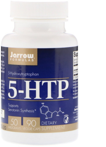 5-HTP (гідроксітріптофана), 50 мг,, 90 вегетаріанських капсул Jarrow Formulas (228291647)