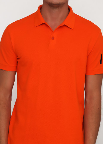 Оранжевая футболка-поло для мужчин Only Man однотонная