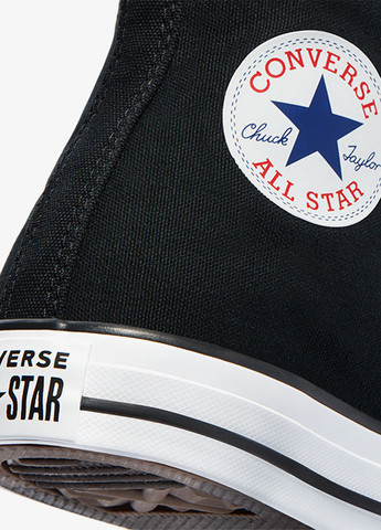Черные кеды Converse с логотипом, люверсы
