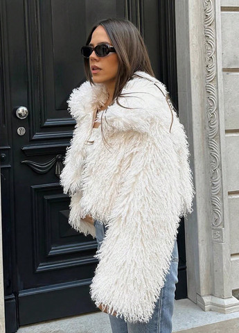 Біла зимня куртка SHEIN