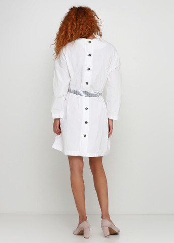 Білий кежуал сукня Wu Side однотонна