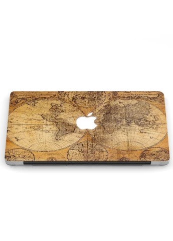 Чехол пластиковый для Apple MacBook Pro 15 A1707 / A1990 Старинная карта мира (Vintage world map) (9649-2375) MobiPrint (218858363)