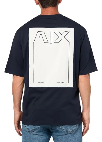 Темно-синя футболка Armani Exchange