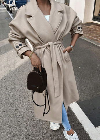 Бежеве демісезонне Пальто SHEIN