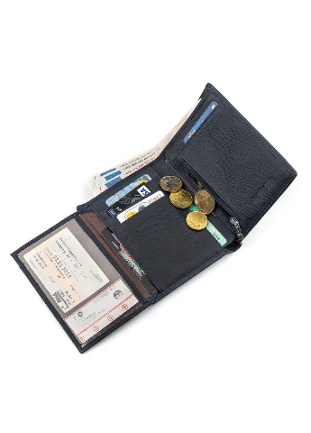 Мужской кожаный бумажник 10х13,5х3 см st leather (232989480)
