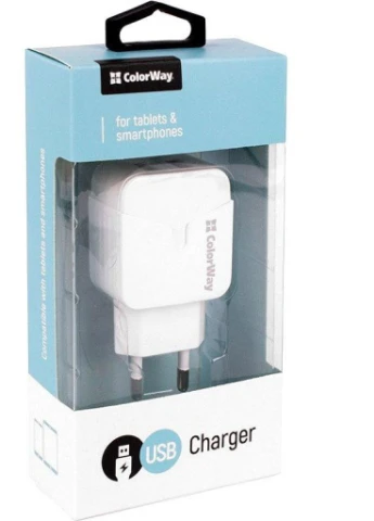 Зарядний пристрій 2USB 2.4A white (CW-CHS004-WT) Colorway (216637465)