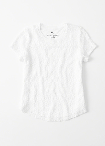 Белая летняя футболка Abercrombie Kids