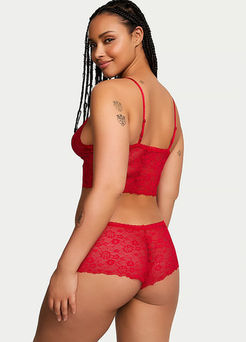 Красная всесезон пижама (майка-топ, шорты) майка + шорты Victoria's Secret