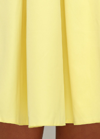 Желтое кэжуал платье EUHENE однотонное