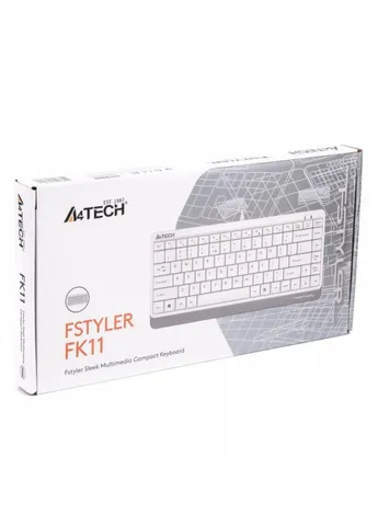 Клавиатура (FK11 USB (White)) A4Tech FK11 Fstyler Compact Size USB White (253547325)