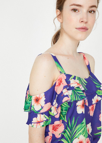 Светло-фиолетовая блуза KOTON