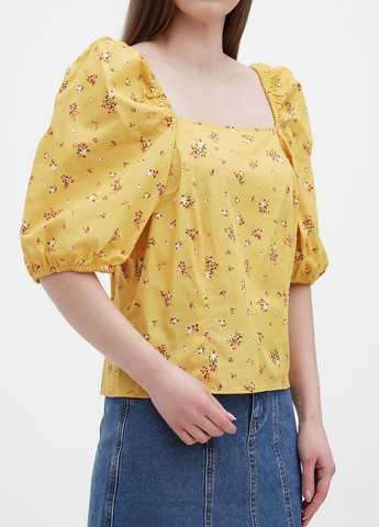 Желтая демисезонная блуза Object