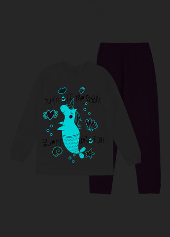 Комбинированная всесезон пижама (реглан, брюки) реглан + брюки Garnamama