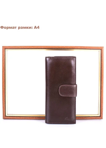 Жіночий шкіряний гаманець 9,5х20х3,6 см Grass (195547634)