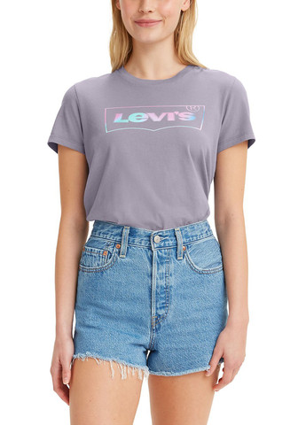 Сиреневая летняя футболка Levi's