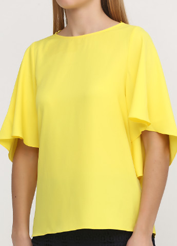 Желтая летняя блуза Pedro Del Hierro