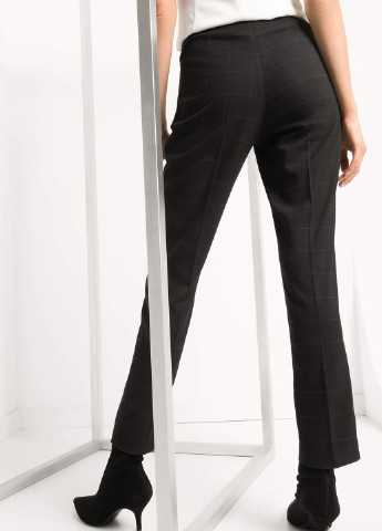 Черные кэжуал демисезонные со средней талией брюки Orsay