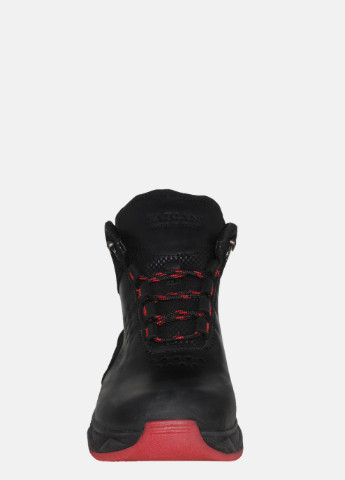 Черные зимние ботинки 129ч.кр-красн черный Fabiani