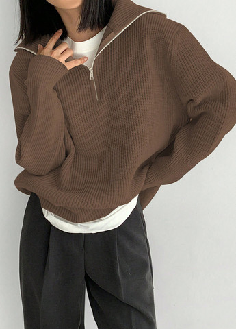 Кавовий демісезонний светр SHEIN