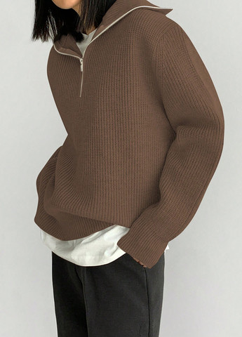 Кавовий демісезонний светр SHEIN