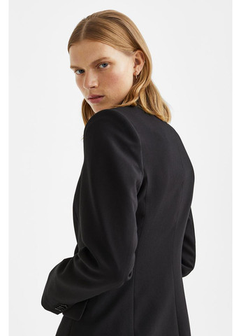 Черный женский жакет H&M однотонный - демисезонный