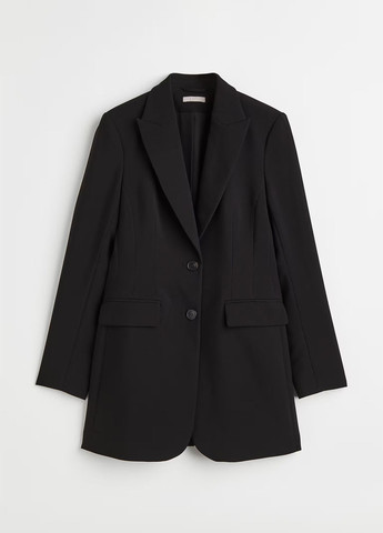 Черный женский жакет H&M однотонный - демисезонный