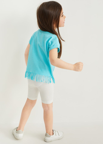 Голубой летний комплект (футболка, шорты) C&A