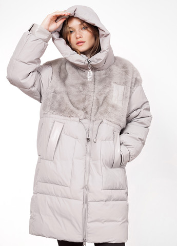 Кавова зимня куртка куртка-пальто Visdeer