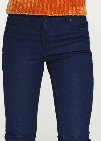 Темно-синие демисезонные зауженные джинсы Brandtex Collection
