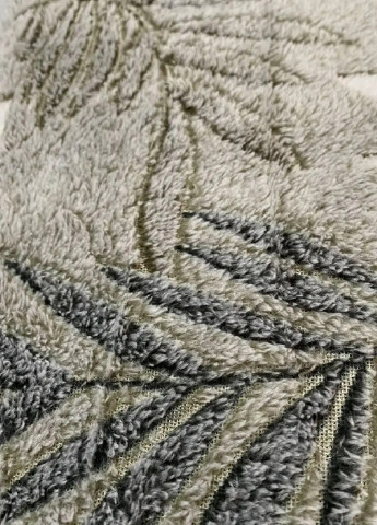 Плед покрывало одеяло травка из микрофибры с тиснением двуспальный 180х200 см (473634-Prob) Серый Unbranded (255708283)