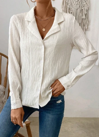 Кремова блуза SHEIN