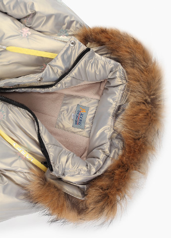 Светло-серая зимняя куртка Snowgenius