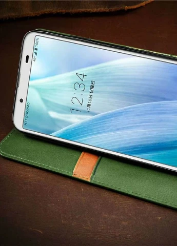 Кожаный чехол книжка Cubic (PU) для Xiaomi Mi Note 10 Lite Зеленый (is_00000036703_1) Getman (237834622)