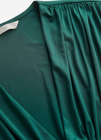 Темно-зелена кежуал сукня H&M однотонна