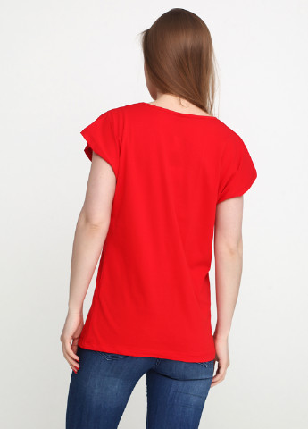 Красная летняя футболка Kafkame