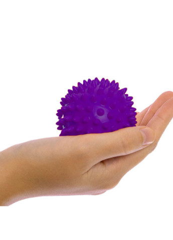 Масажний м'ячик 7.5 см жорсткий фіолетовий (PVC) для міофасціального релізу і самомасажу EFTNS75V EasyFit (243205382)