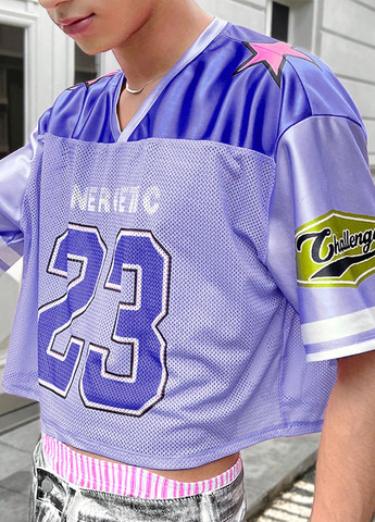 Лілова футболка SHEIN