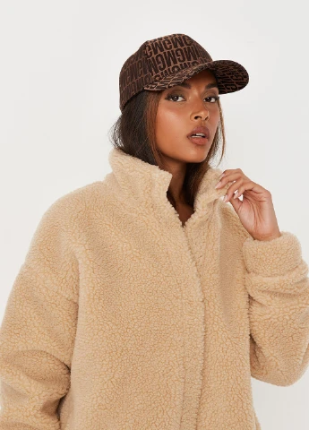 Бежевая зимняя куртка Missguided