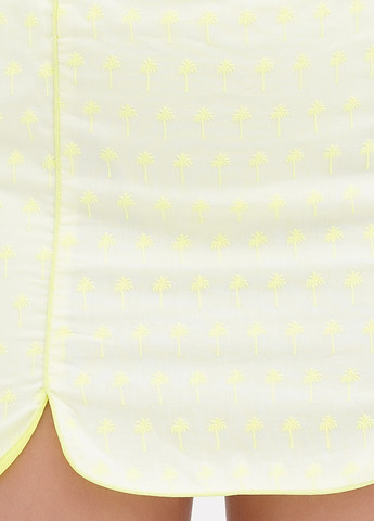 Желтая кэжуал однотонная юбка Karl Marc John