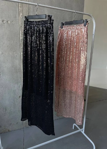 Черная праздничный, вечерний однотонная юбка Fashion карандаш
