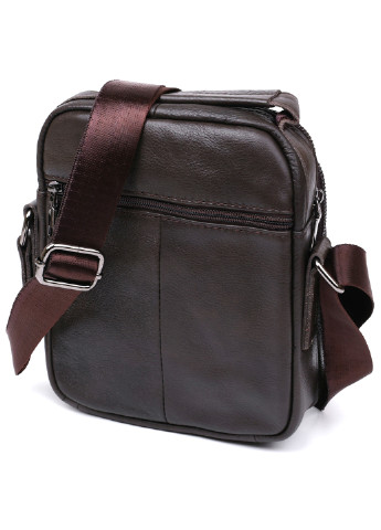 Мужская кожаная сумка через плечо 18х22х6 см Vintage (253490718)
