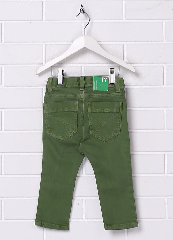 Зеленые демисезонные джинсы United Colors of Benetton