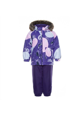 Лиловый зимний комплект зимний (куртка + полукомбинезон) avery Huppa