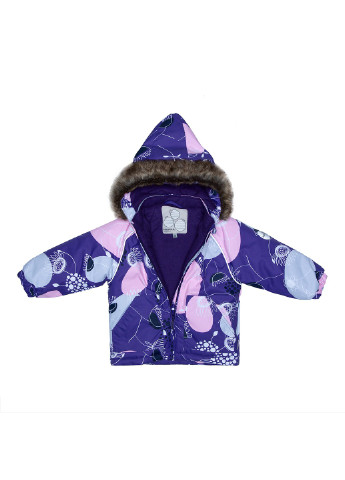 Лиловый зимний комплект зимний (куртка + полукомбинезон) avery Huppa
