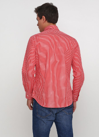 Красная кэжуал рубашка в полоску Ralph Lauren с длинным рукавом