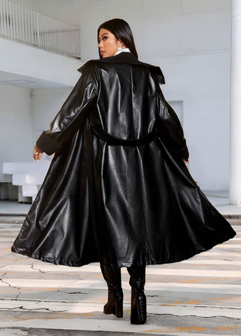 Плащ SHEIN на завязках демисезон (342067844)