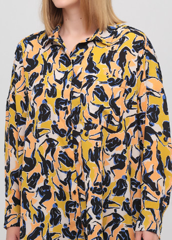 Комбинированная демисезонная блуза Monki