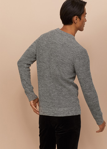 Серый зимний свитер джемпер H&M